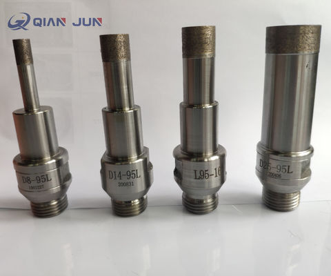 Big Diameter 120mm Threaded Glass diamond core drill bits for glass drilling holes